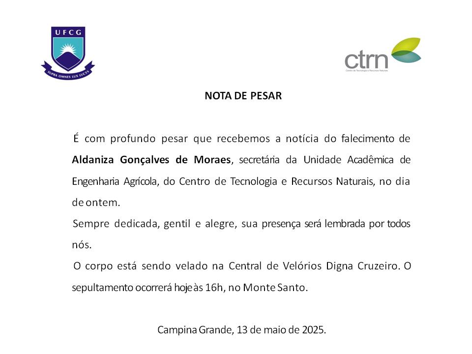 NOTA DE PESAR